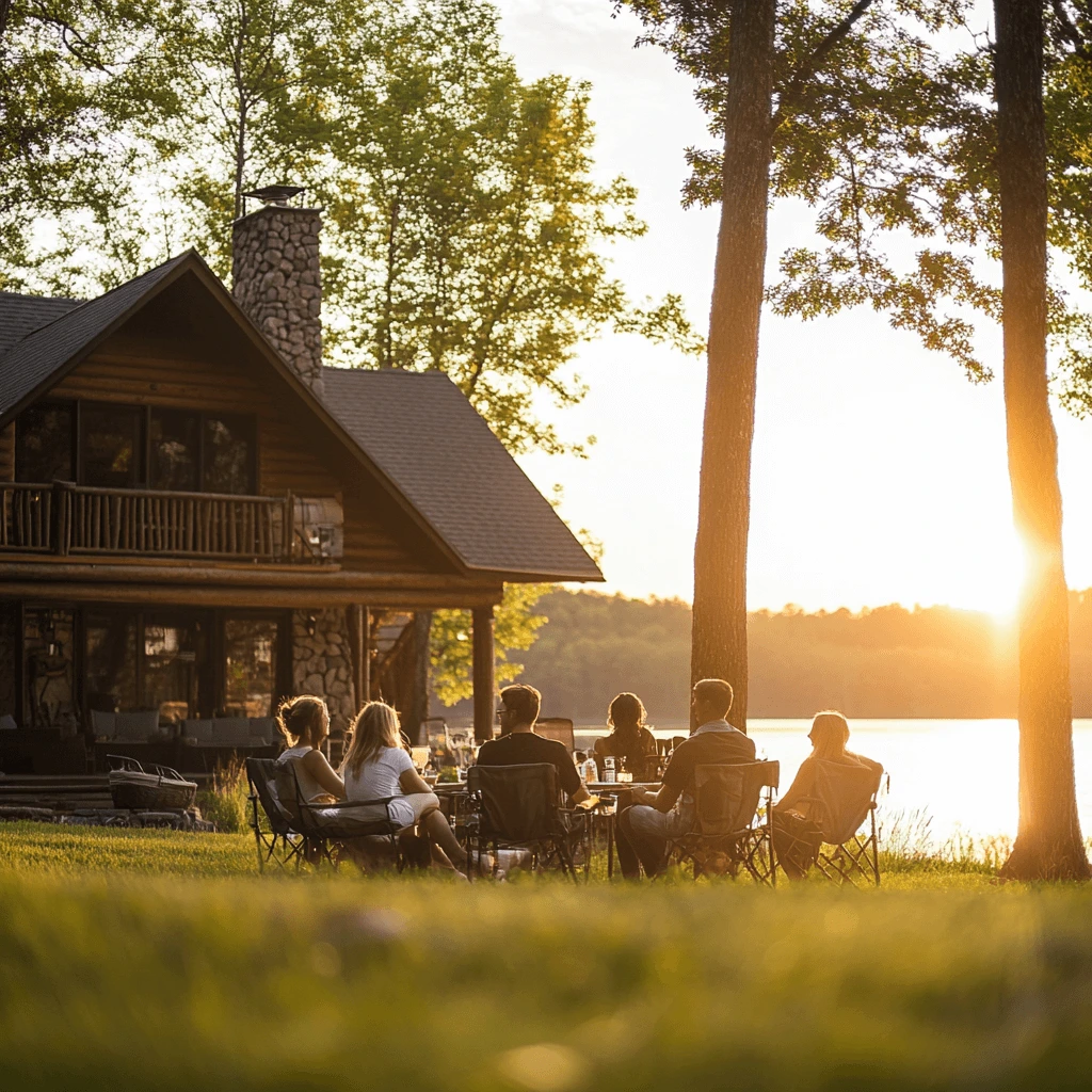 Serene mountain retreat for New Yorkers, featuring hiking trails, lakeside views, and cozy cabins for a relaxing weekend getaway